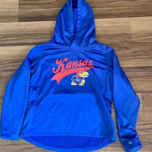 YXL champion Kansas Jayhawk hoodie